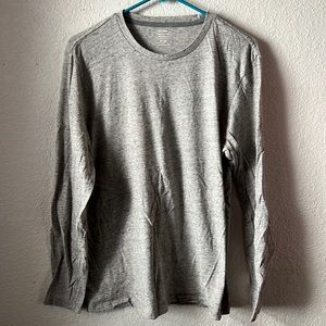 Old Navy Men’s Long Sleeve Marled Cotton Medium Grey